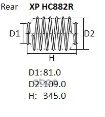 

Пружина Подвески Nhk Xphc882r NHK арт. XPHC882R