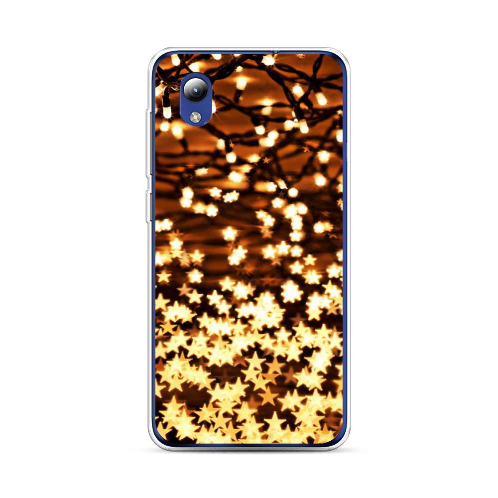 

Чехол на ZTE Blade A3 2019 "Новогодняя гирлянда", Золотистый, 134750-5