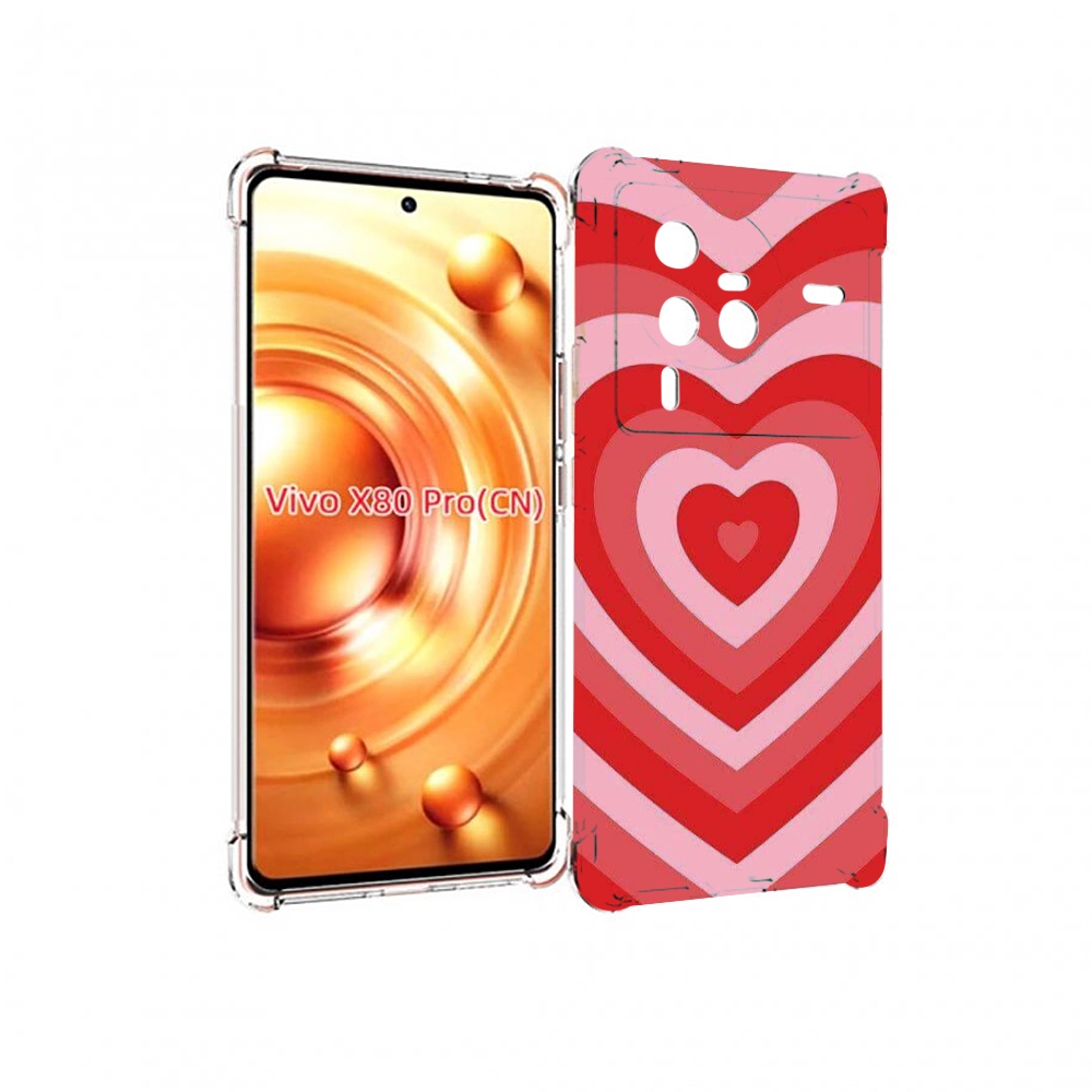 

Чехол MyPads завораживающее сердце женский для Vivo X80 Pro, Прозрачный, Tocco