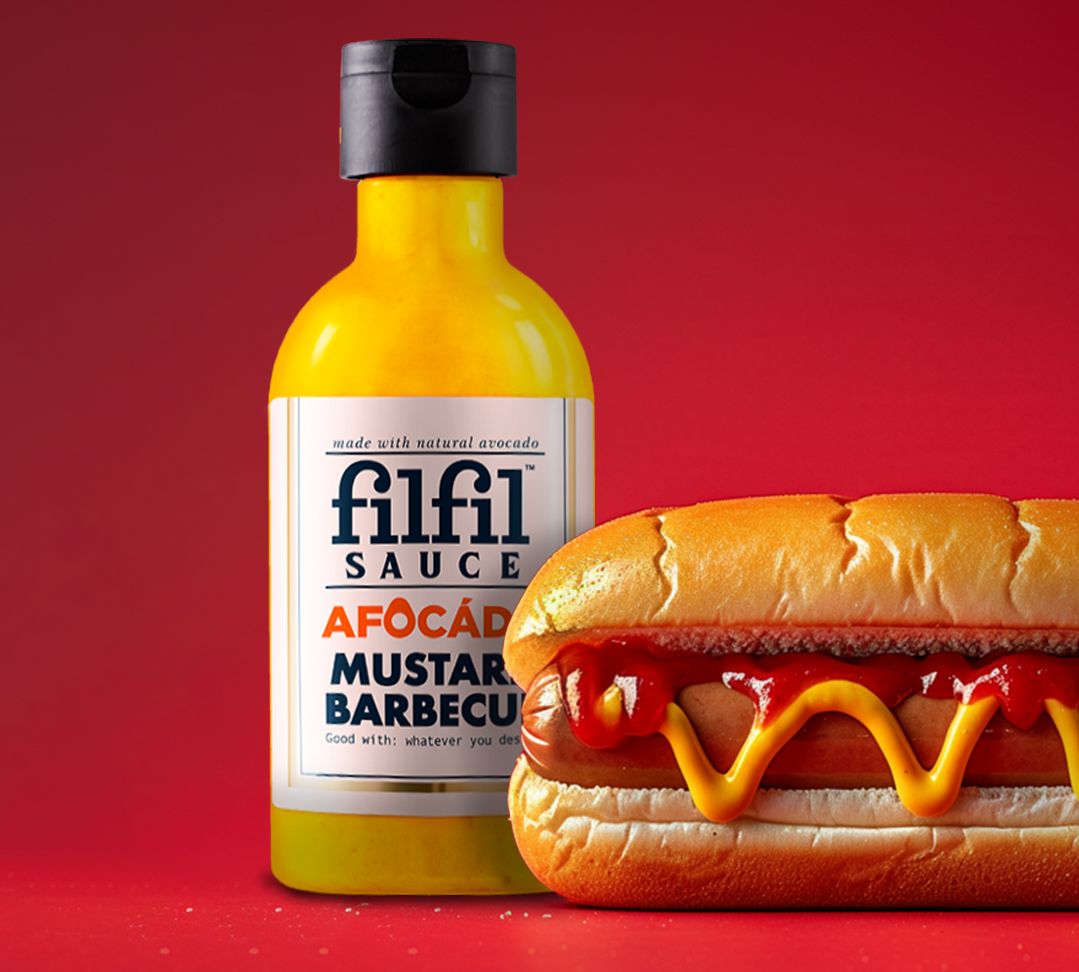 Соус Filfil из натурального авокадо Mustard BBQ, 270 г