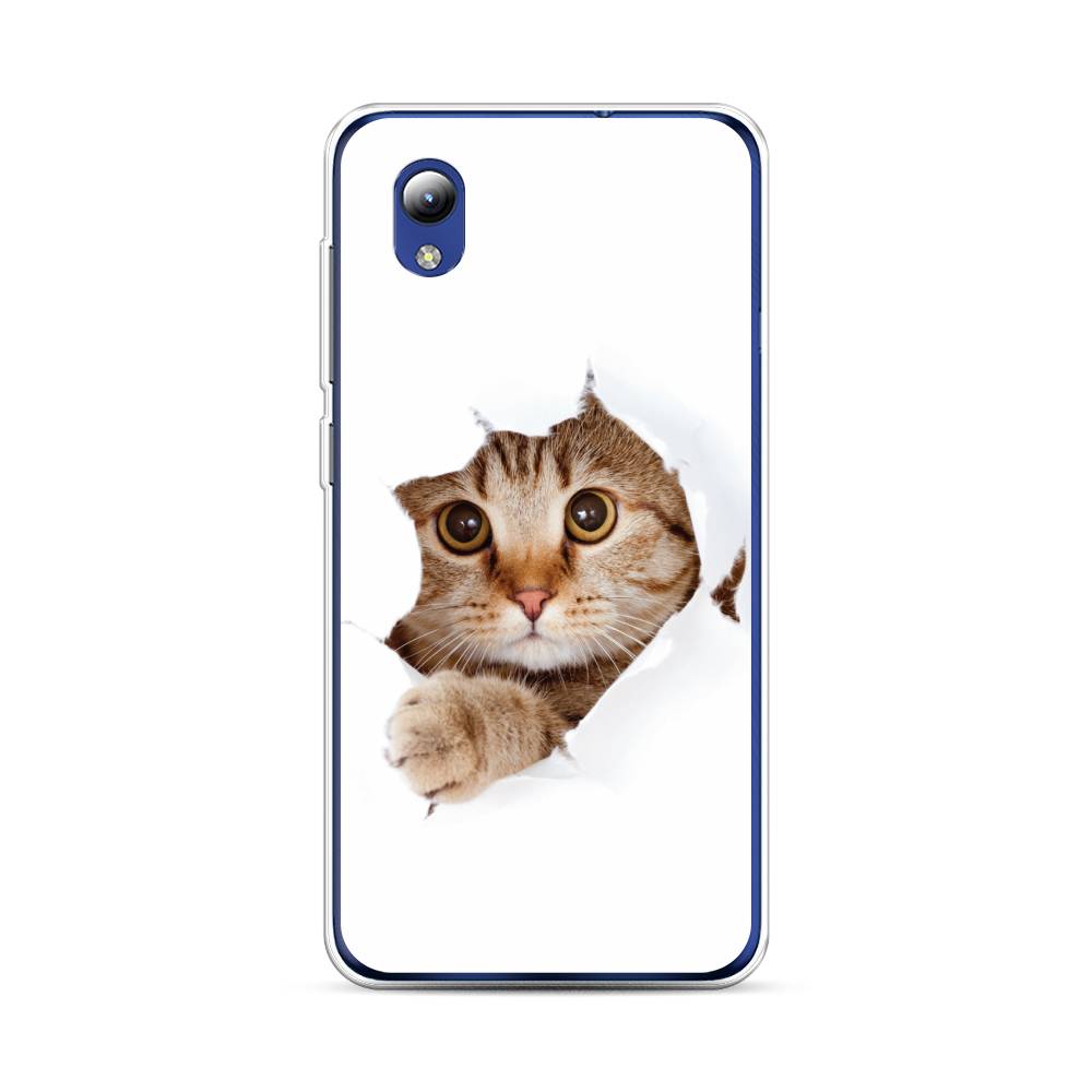 Чехол на ZTE Blade A3 2019Кот и бумага