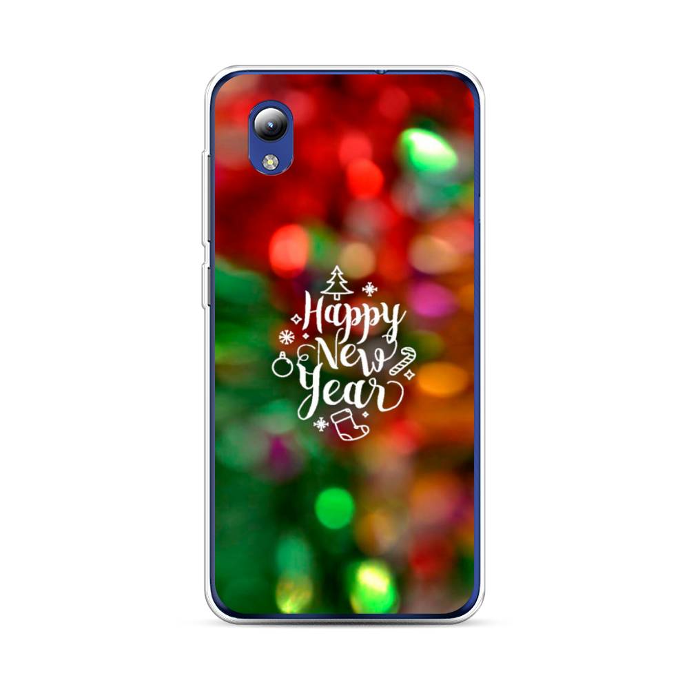 

Чехол на ZTE Blade A3 2019Новый Год на елке, Зеленый;красный;желтый, 134750-5