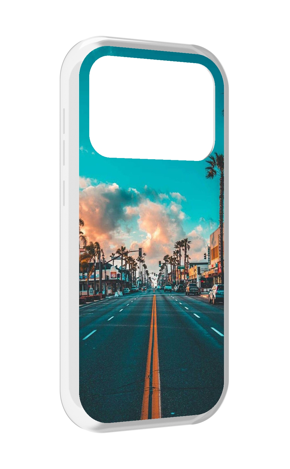 

Чехол MyPads дорога-в-лос-анджелес для Oukitel F150 Air1 Pro / F150 Air1, Прозрачный, Tocco