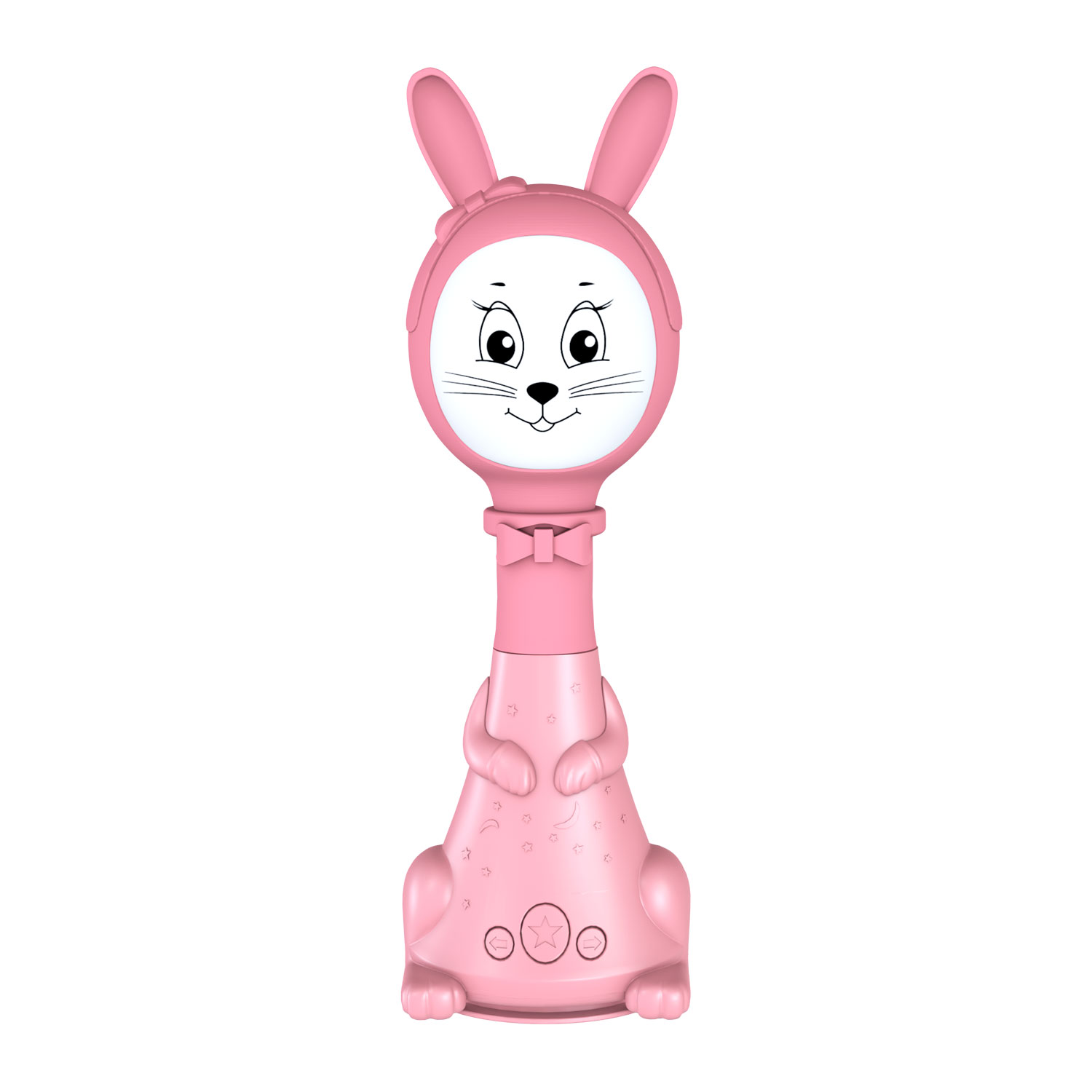 Интерактивная развивающая игрушка для малышей BertToys Зайчик Няня FD125/Розовый