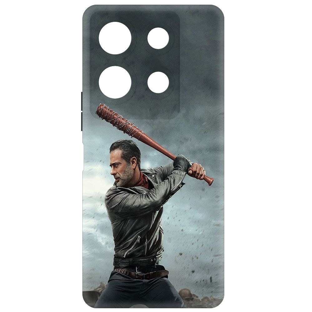 

Чехол-накладка Krutoff Soft Case Ходячие мертвецы. Ниган для INFINIX Note 30 VIP черный