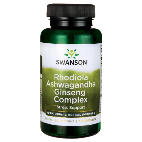 

Swanson, Rhodiola Ashwagandha Ginseng, 60 капсул