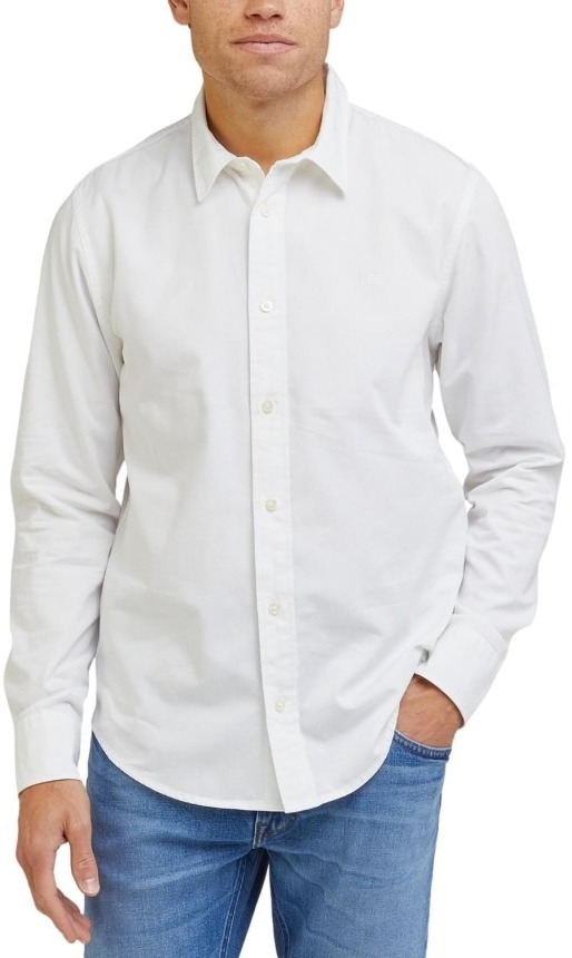

Рубашка мужская Lee PATCH SHIRT белая L, Белый, PATCH SHIRT