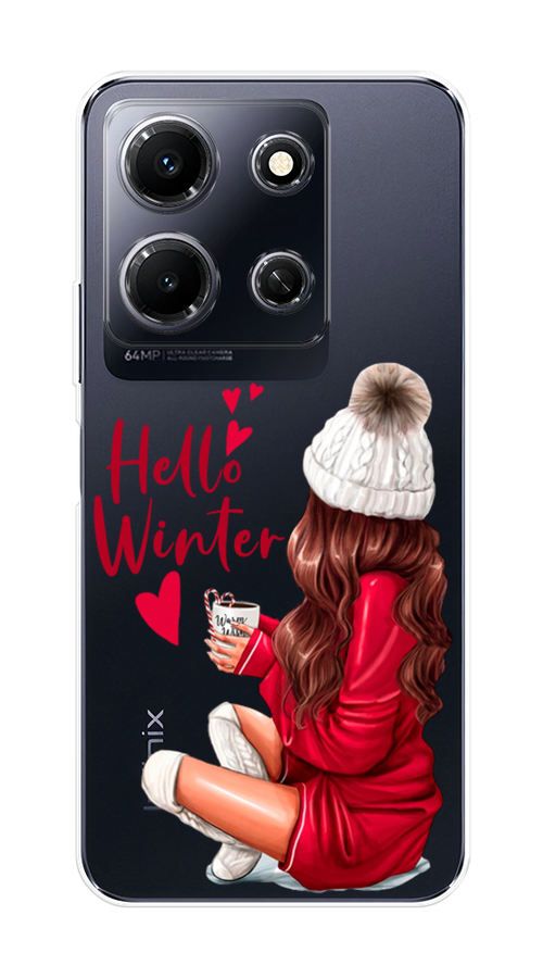 

Чехол на Infinix Note 30i "Hello winter", Красный;белый;коричневый, 3104350-5