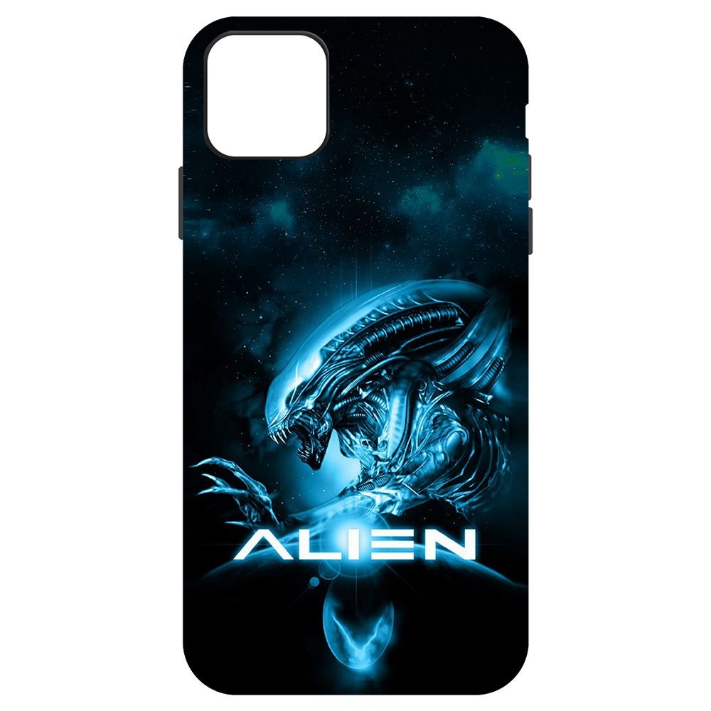 

Чехол-накладка Krutoff Soft Case Чужой. Космос для iPhone 11 Pro Max черный