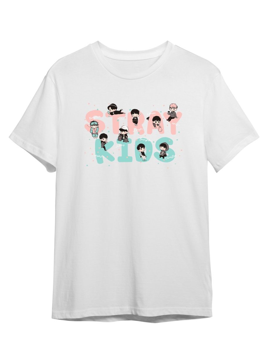 

Футболка унисекс Каждому Своё Stray Kids/K-Pop/Корея MGSK8 белая 3XL, "Stray Kids/K-Pop/Корея" MGSK8