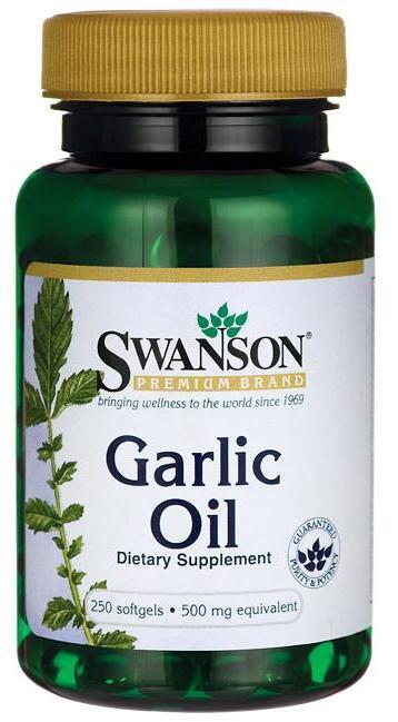 Купить Swanson, Garlic Oil 500mg, 250 капсул