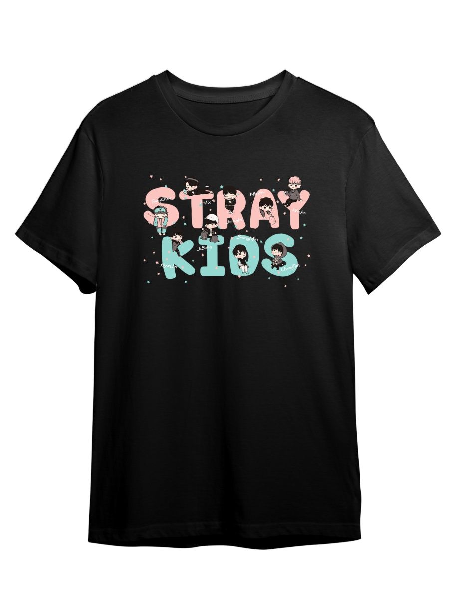 

Футболка унисекс Каждому Своё Stray Kids/K-Pop/Корея MGSK8 черная 4XL, "Stray Kids/K-Pop/Корея" MGSK8