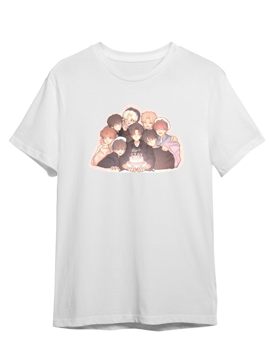 

Футболка унисекс Каждому Своё Stray Kids/K-Pop/Корея MGSK9 белая 3XL, "Stray Kids/K-Pop/Корея" MGSK9