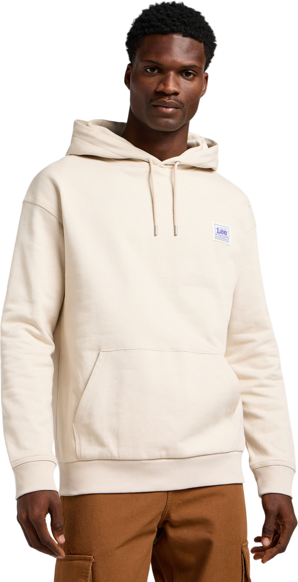 Худи мужское Lee WW HOODIE бежевое XXL