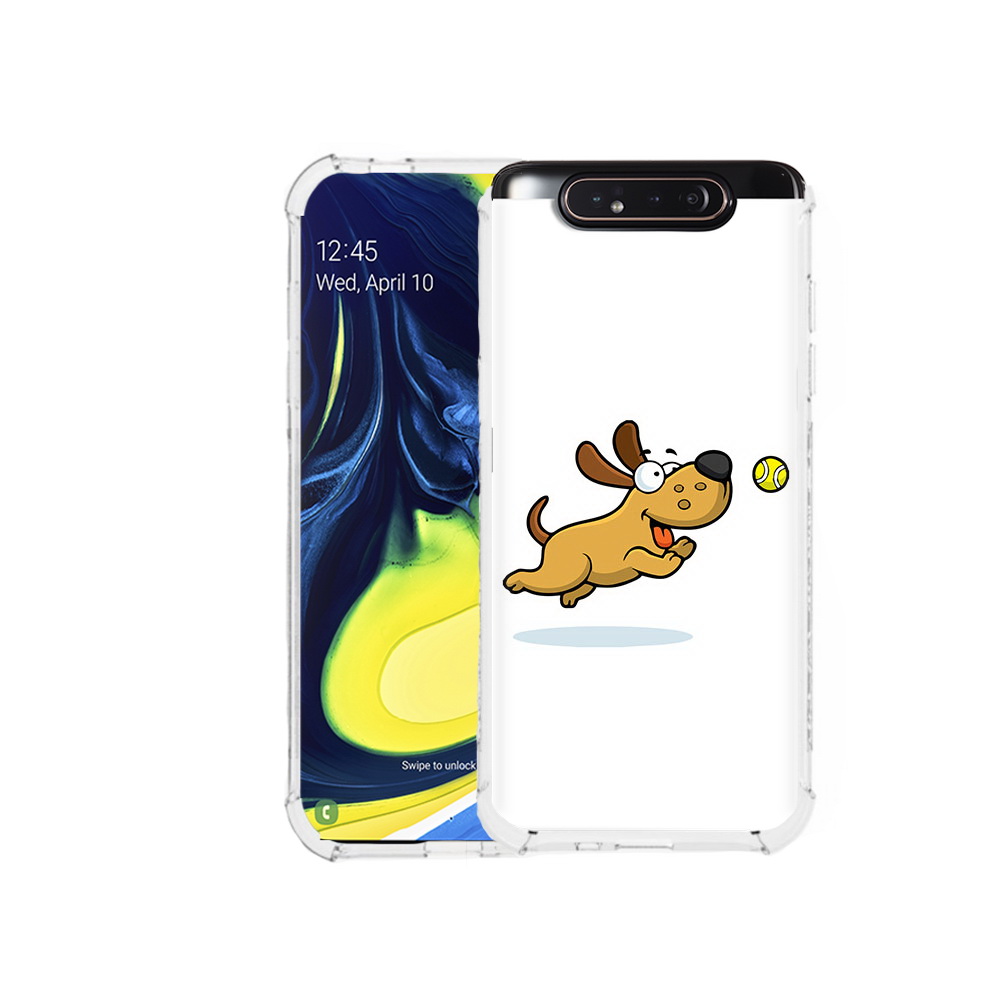 

Чехол MyPads Tocco для Samsung Galaxy A80 пёсик (PT128473.599.563), Прозрачный, Tocco