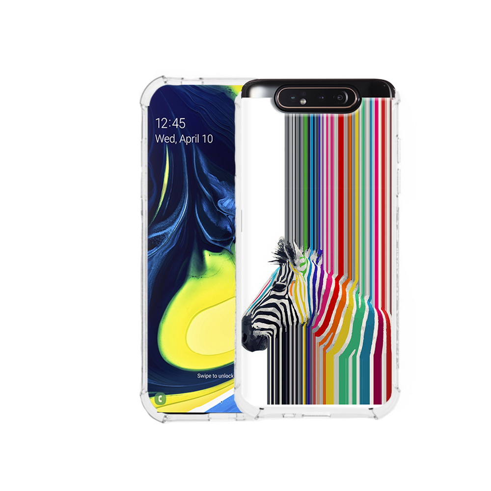 

Чехол MyPads Tocco для Samsung Galaxy A80 радужная зебра (PT128473.599.565), Прозрачный, Tocco