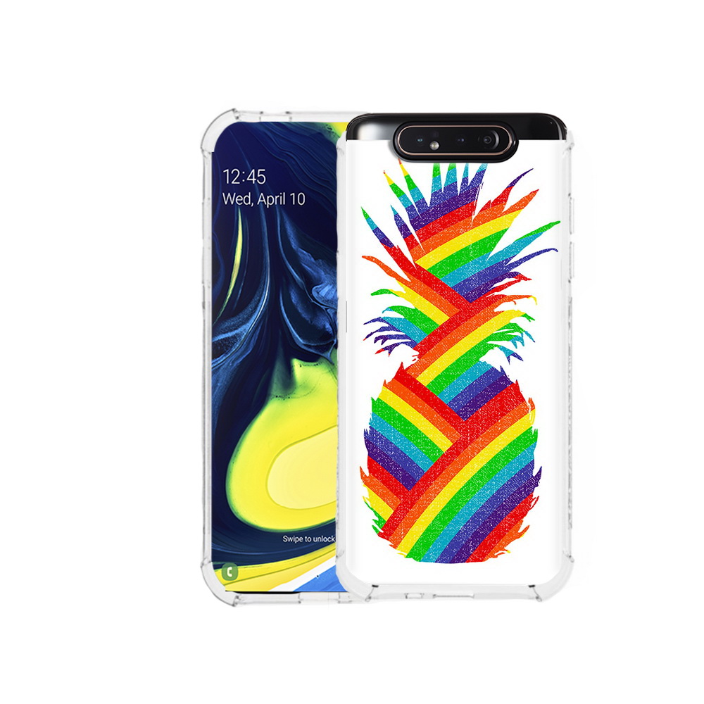 

Чехол MyPads Tocco для Samsung Galaxy A80 радужный ананас (PT128473.599.566), Прозрачный, Tocco