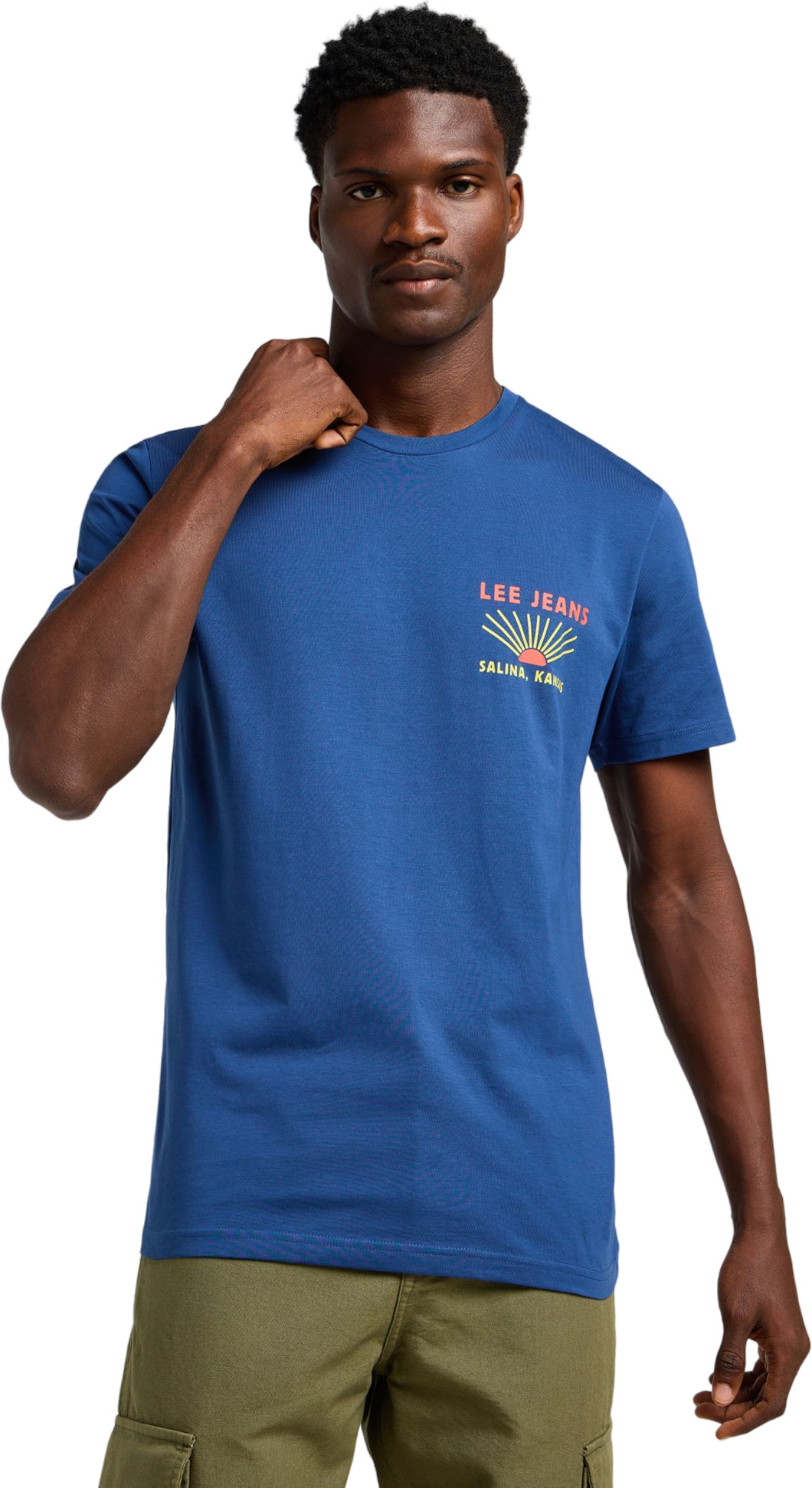 

Футболка мужская Lee GRAPHIC TEE синяя S, Синий, GRAPHIC TEE
