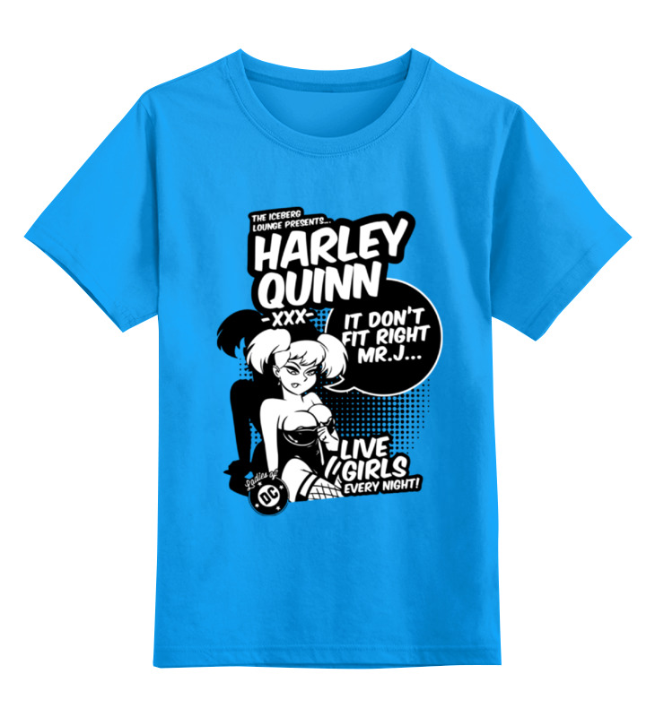 

Футболка детская Printio Харли квинн (harley quinn) цв. голубой р. 104, Харли квинн (harley quinn)