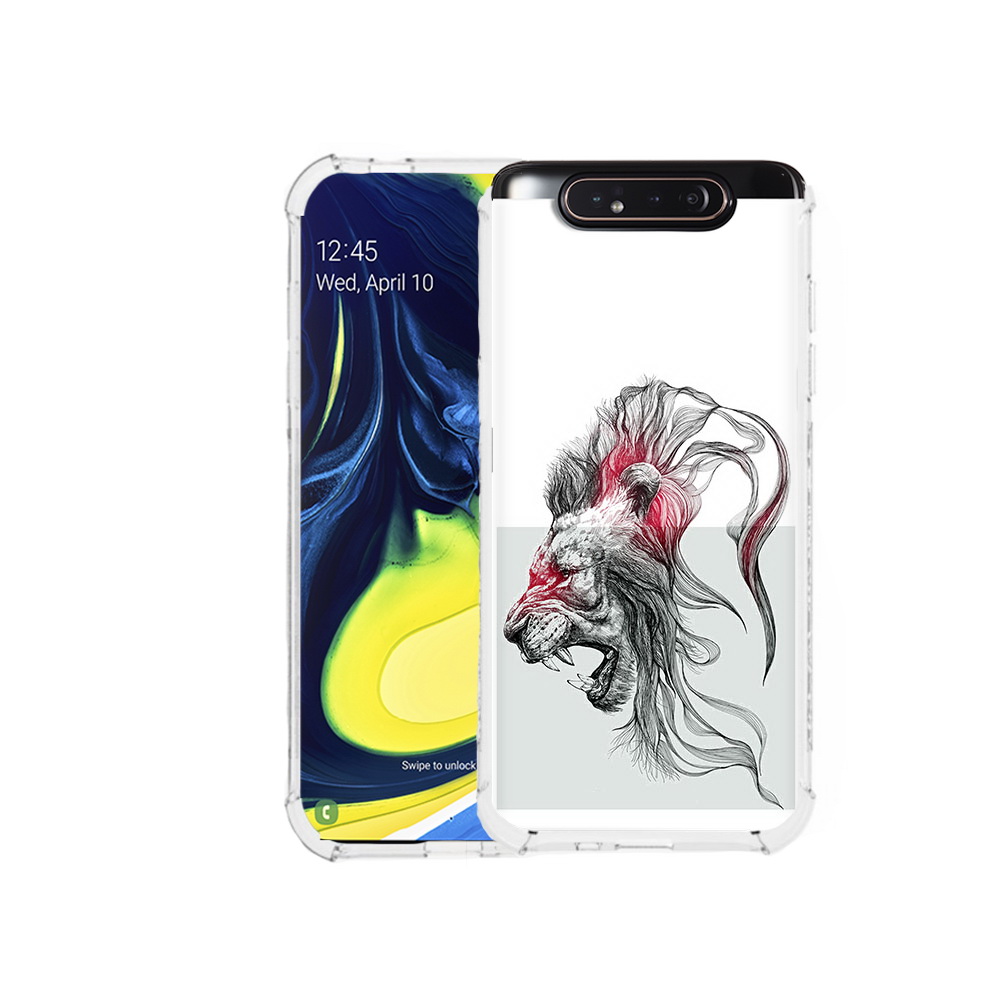 Чехол MyPads Tocco для Samsung Galaxy A80 разъяренный лев (PT128473.599.576)