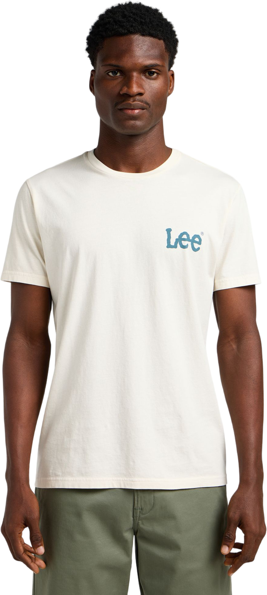 

Футболка мужская Lee MEDIUM WOBBLY TEE белая S, Белый, MEDIUM WOBBLY TEE