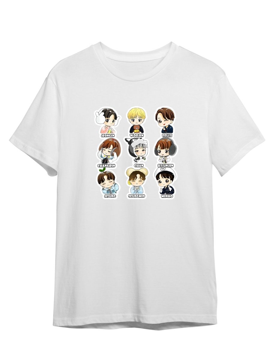 

Футболка унисекс Каждому Своё Stray Kids/K-Pop/Корея MGSK12 белая 3XL, "Stray Kids/K-Pop/Корея" MGSK12