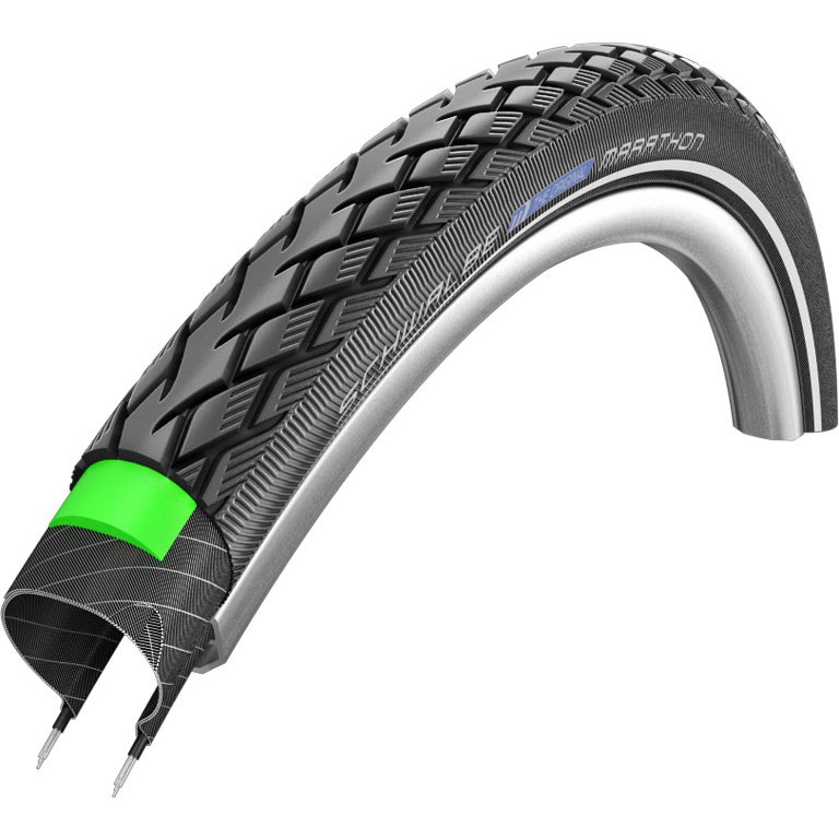 

Покрышка для велосипеда Schwalbe MARATHON 26x1.75 (47-559) Perf GreenGuard TwinSkin B/B+RT, Черный, MARATHON