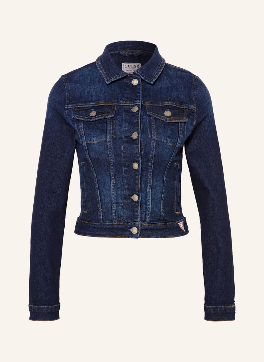 

Джинсовая куртка женская Guess 1001256230 синяя M, 1001256230