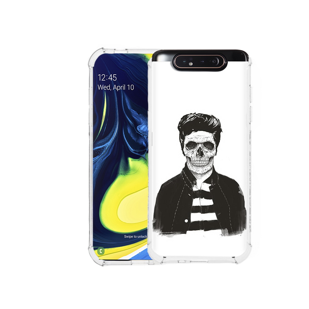 

Чехол MyPads Tocco для Samsung Galaxy A80 скелет (PT128473.599.604), Прозрачный, Tocco