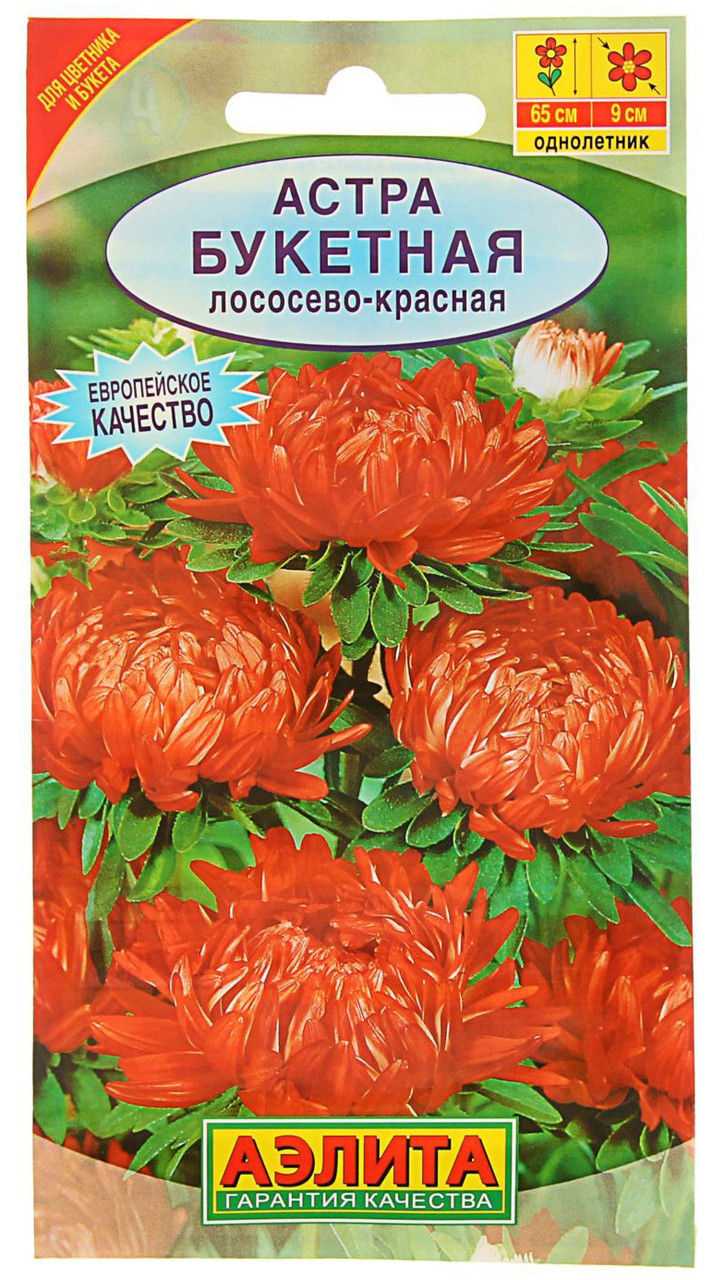 

Семена. Астра "Букетная", лососево-красная, однолетник (вес: 0,2 г)