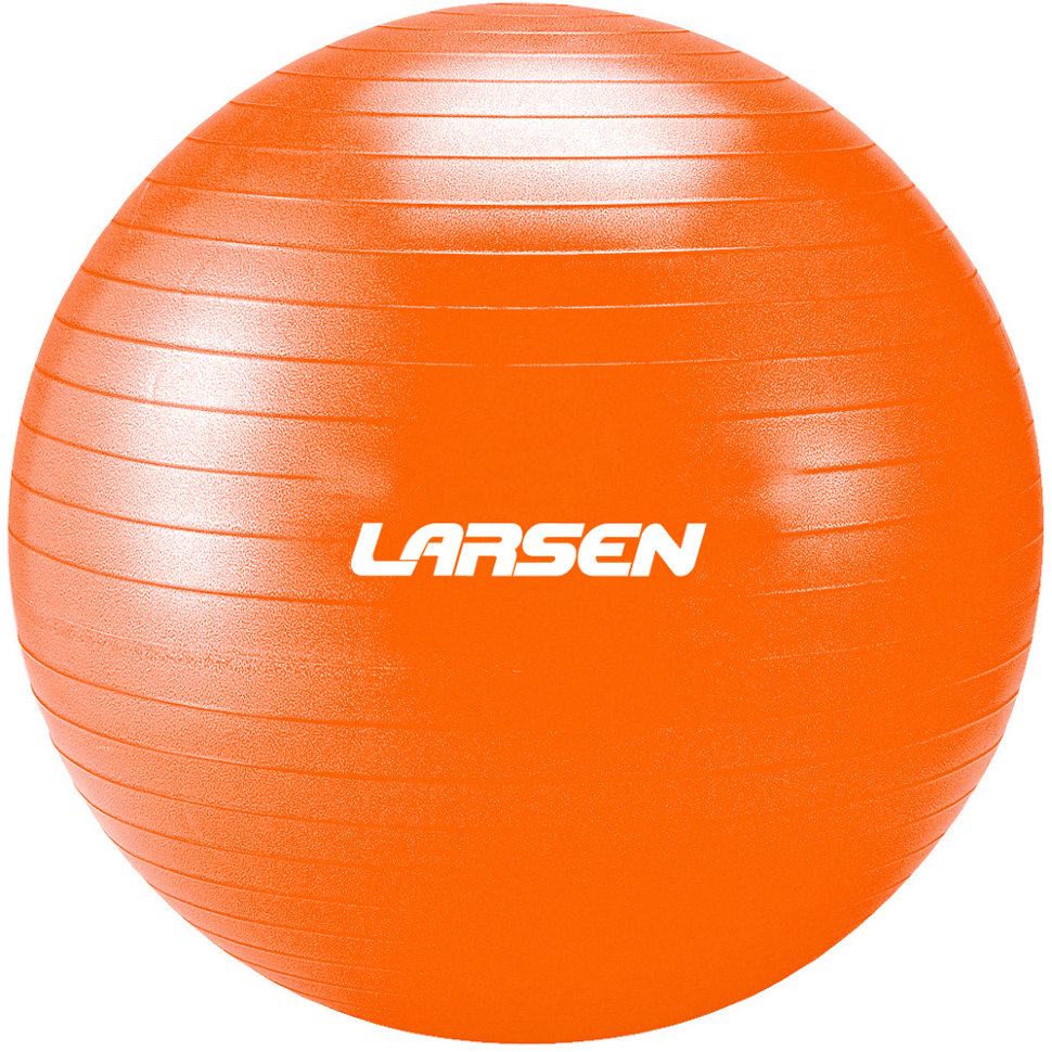 фото Мяч гимнастический larsen rg-2 оранжевый 65 см