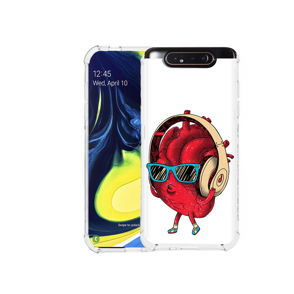 

Чехол MyPads Tocco для Samsung Galaxy A80 слушай сердце (PT128473.599.609), Прозрачный, Tocco