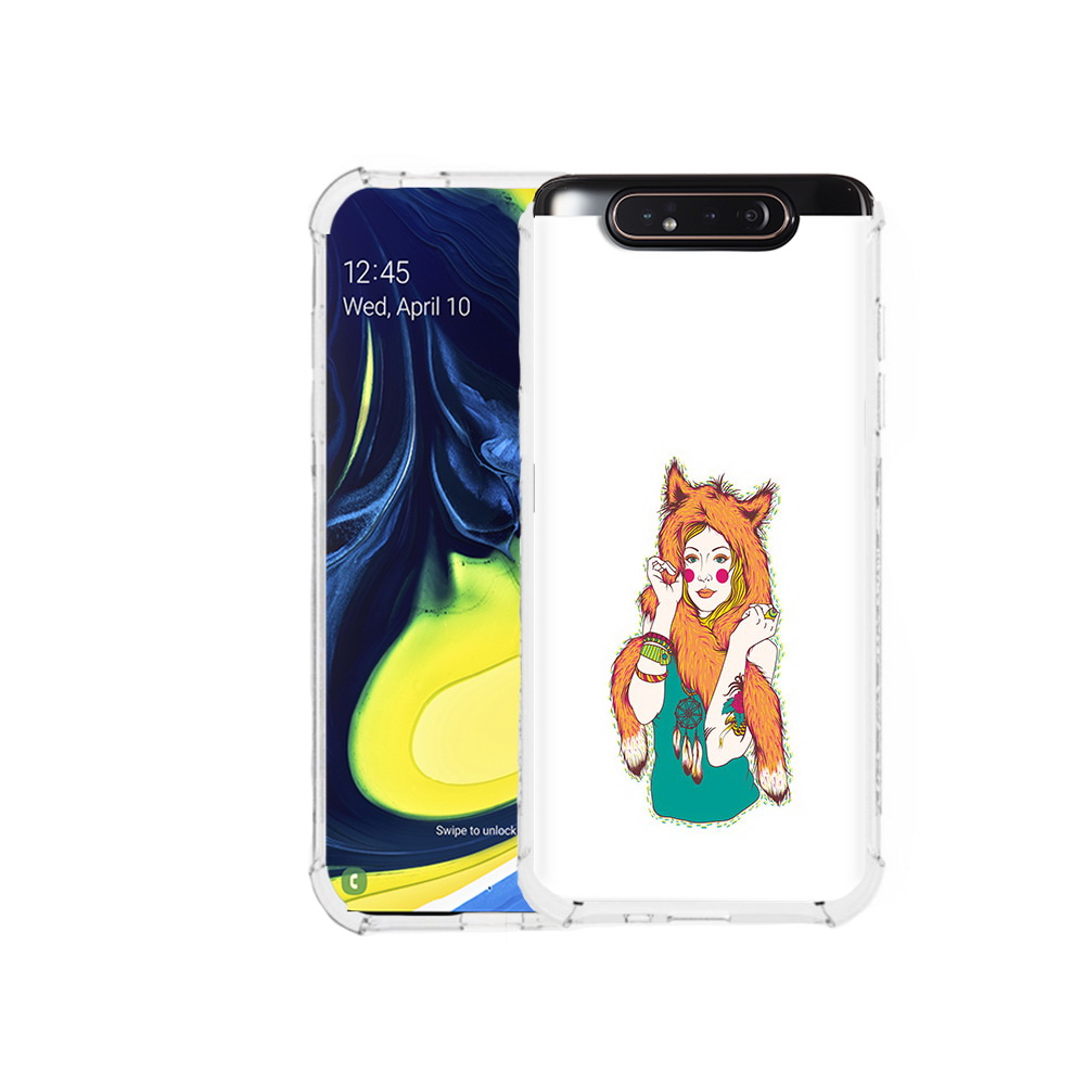 

Чехол MyPads Tocco для Samsung Galaxy A80 Девушка лиса (PT128473.599.62), Прозрачный, Tocco