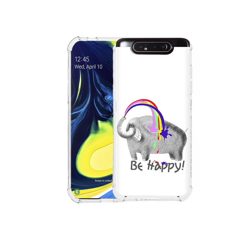 

Чехол MyPads Tocco для Samsung Galaxy A80 счастливый слон (PT128473.599.632), Прозрачный, Tocco