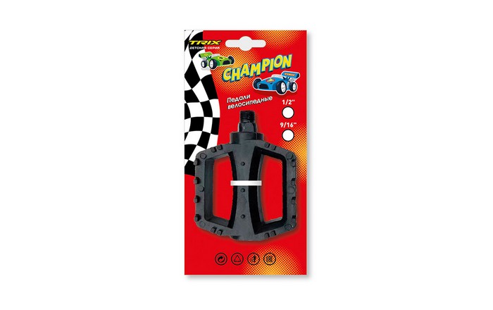 

Педали Trix Champion 100x80мм резьба 1/2"