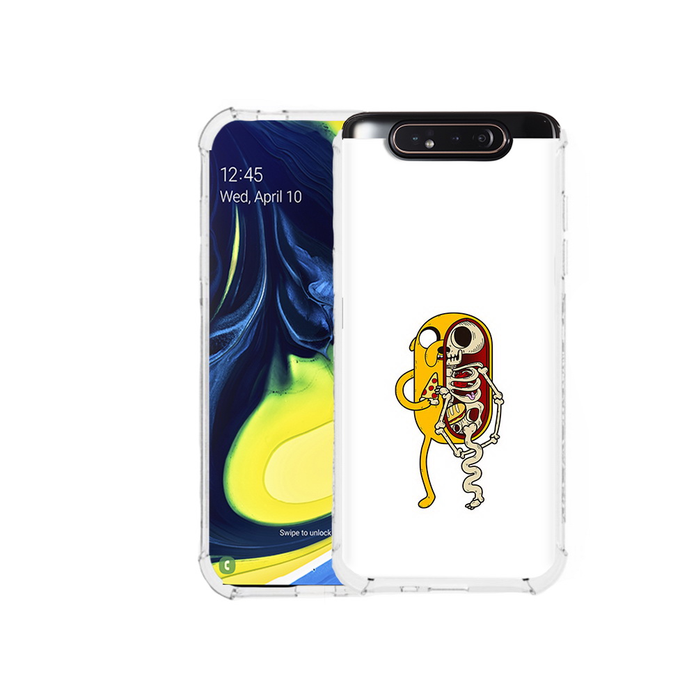 

Чехол MyPads Tocco для Samsung Galaxy A80 Джейк скелет (PT128473.599.64), Прозрачный, Tocco