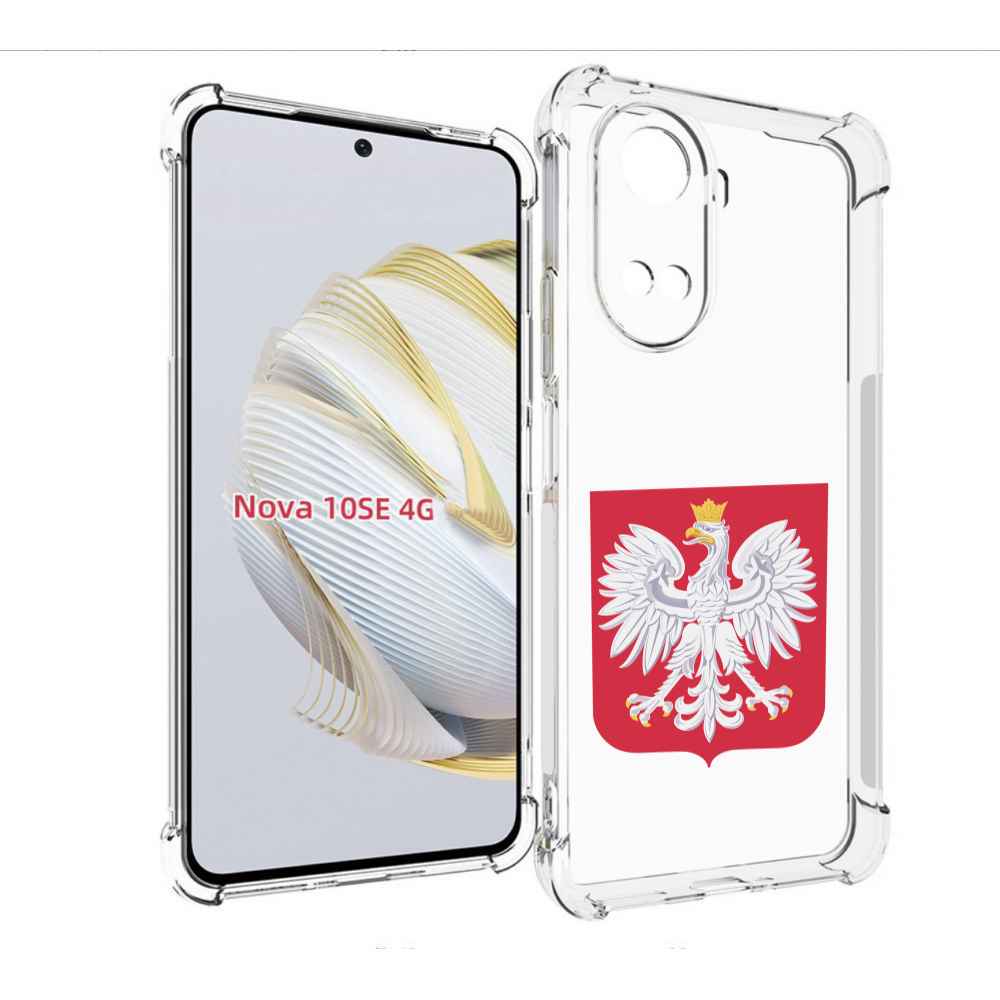 

Чехол MyPads герб-польши для Huawei Nova 10 SE, Прозрачный, Tocco