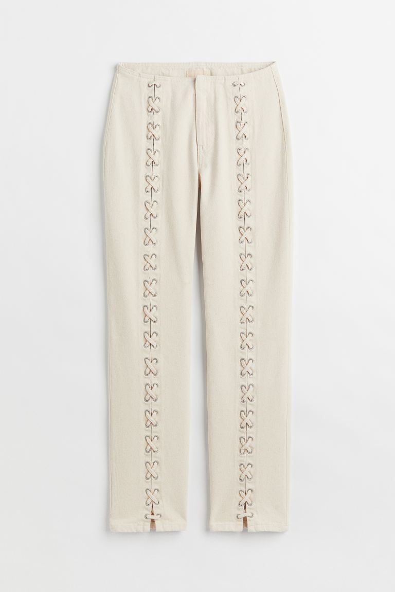 

Брюки женские H&M 1058079001 белые 38 EU (доставка из-за рубежа), Белый, 1058079001