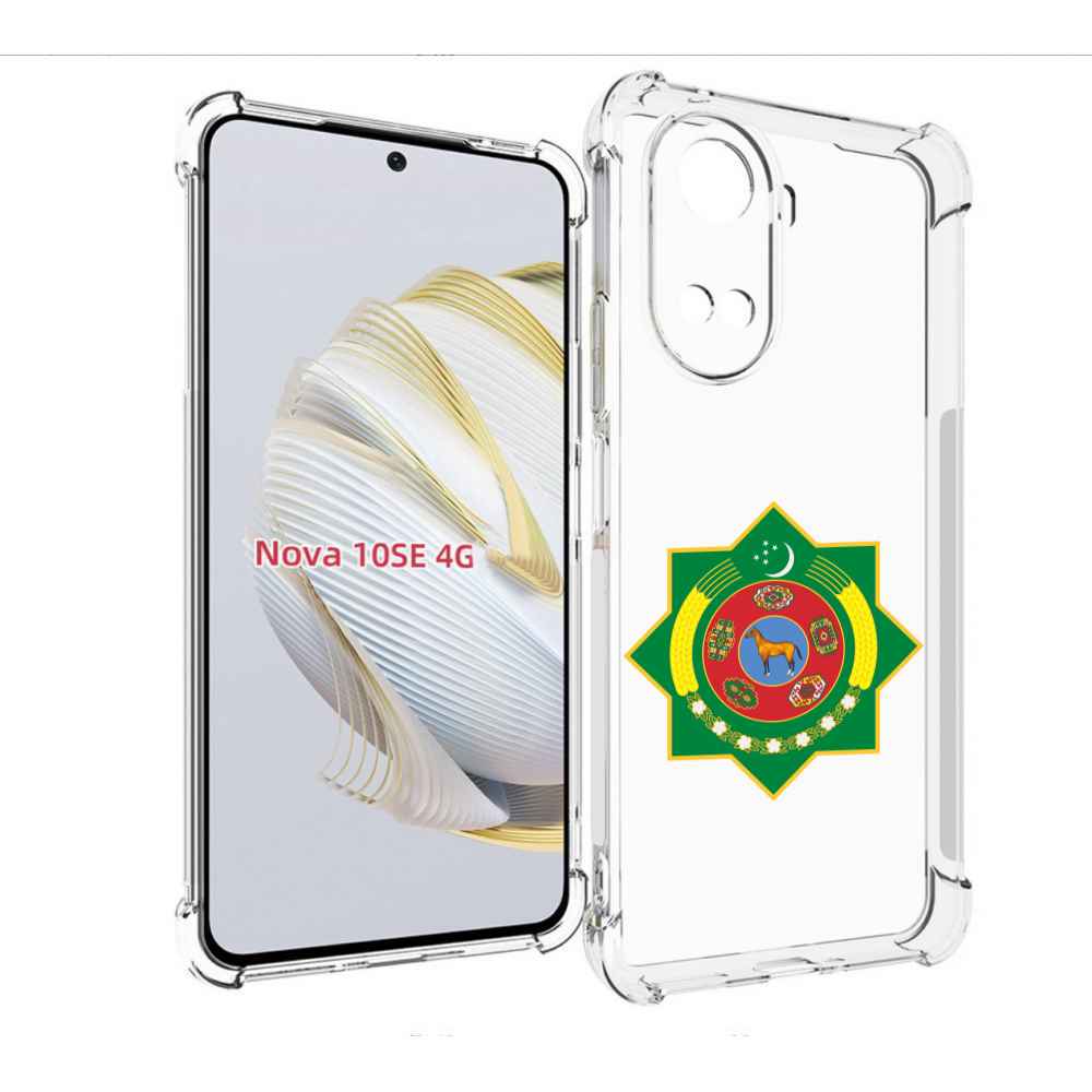 

Чехол MyPads герб-туркменистан для Huawei Nova 10 SE, Прозрачный, Tocco