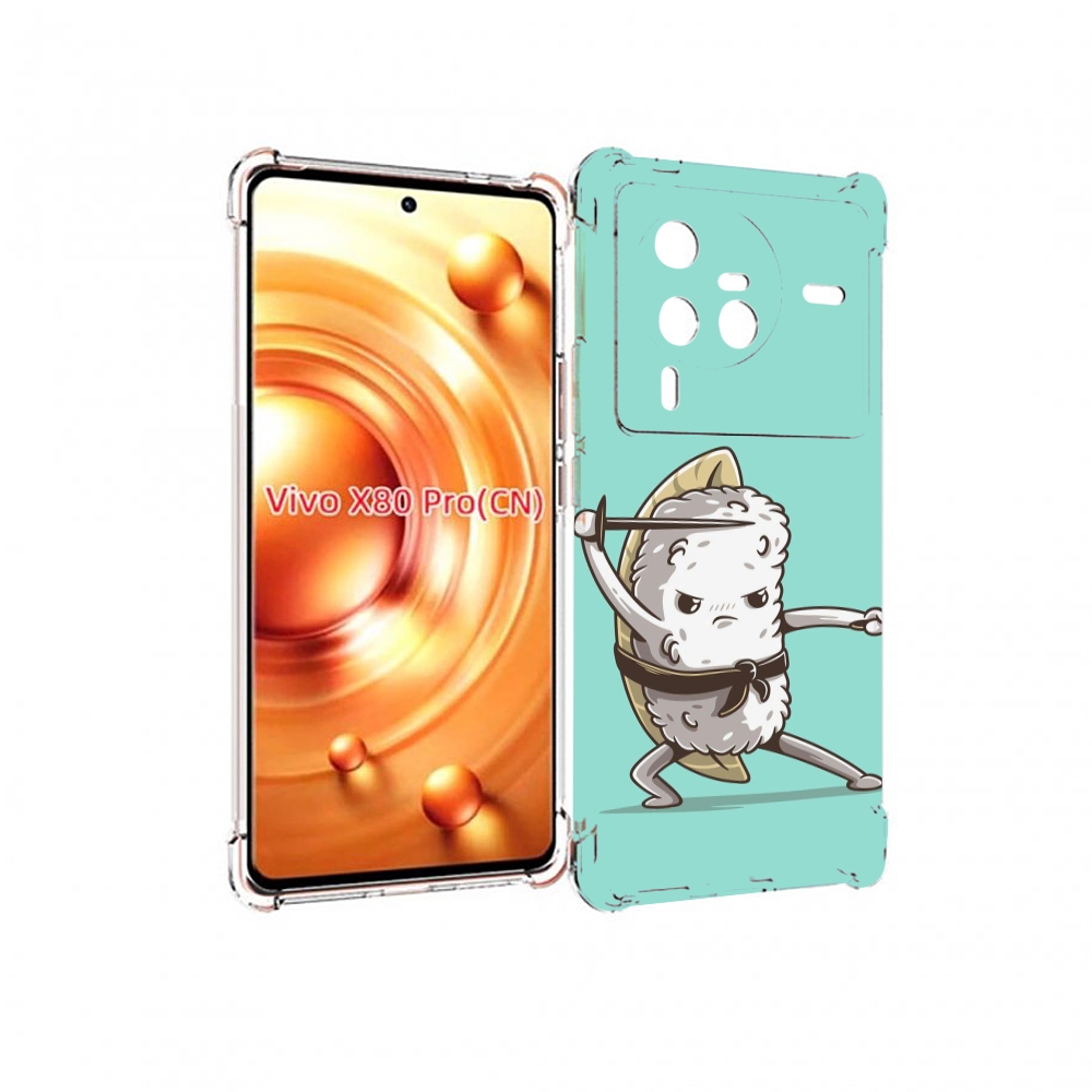 

Чехол MyPads злой суши детский для Vivo X80 PRO, Прозрачный, Tocco