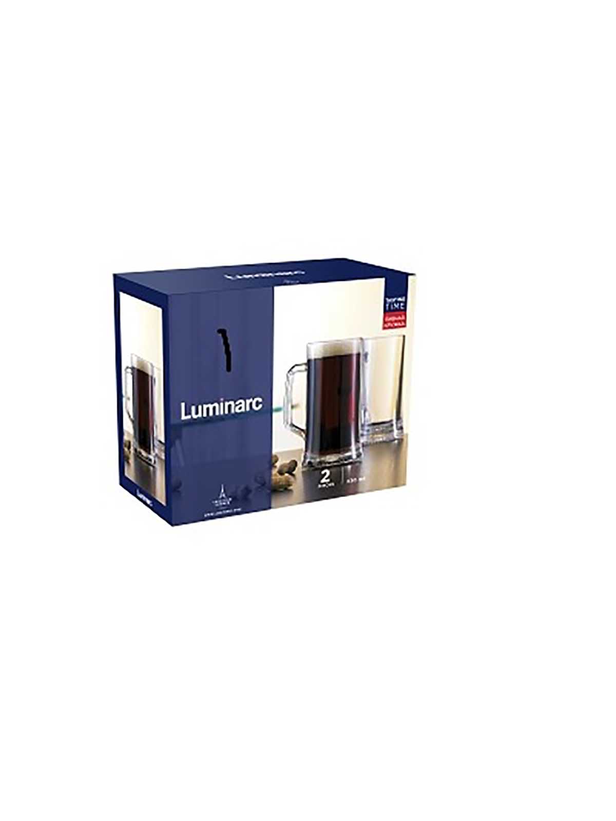 

Кружки пивные 2 шт Luminarc Время дегустаций, стеклянные, 330 мл