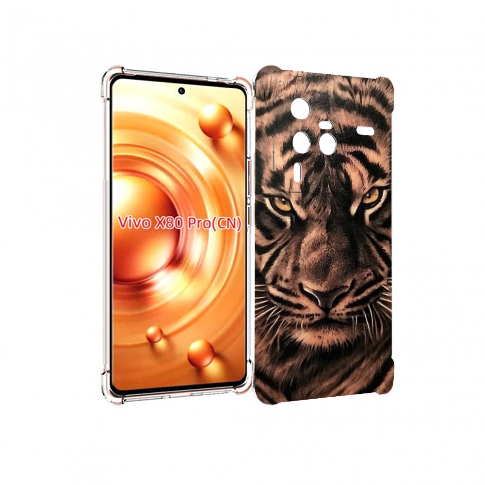 

Чехол MyPads злой-большой-тигр для Vivo X80 PRO, Прозрачный, Tocco