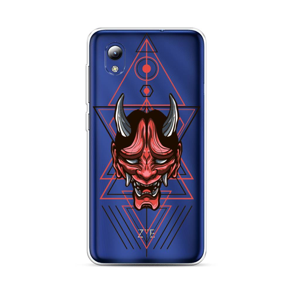 

Чехол на ZTE Blade A3 2019 "Hanya Oni mask", Серый;красный;черный, 134750-4
