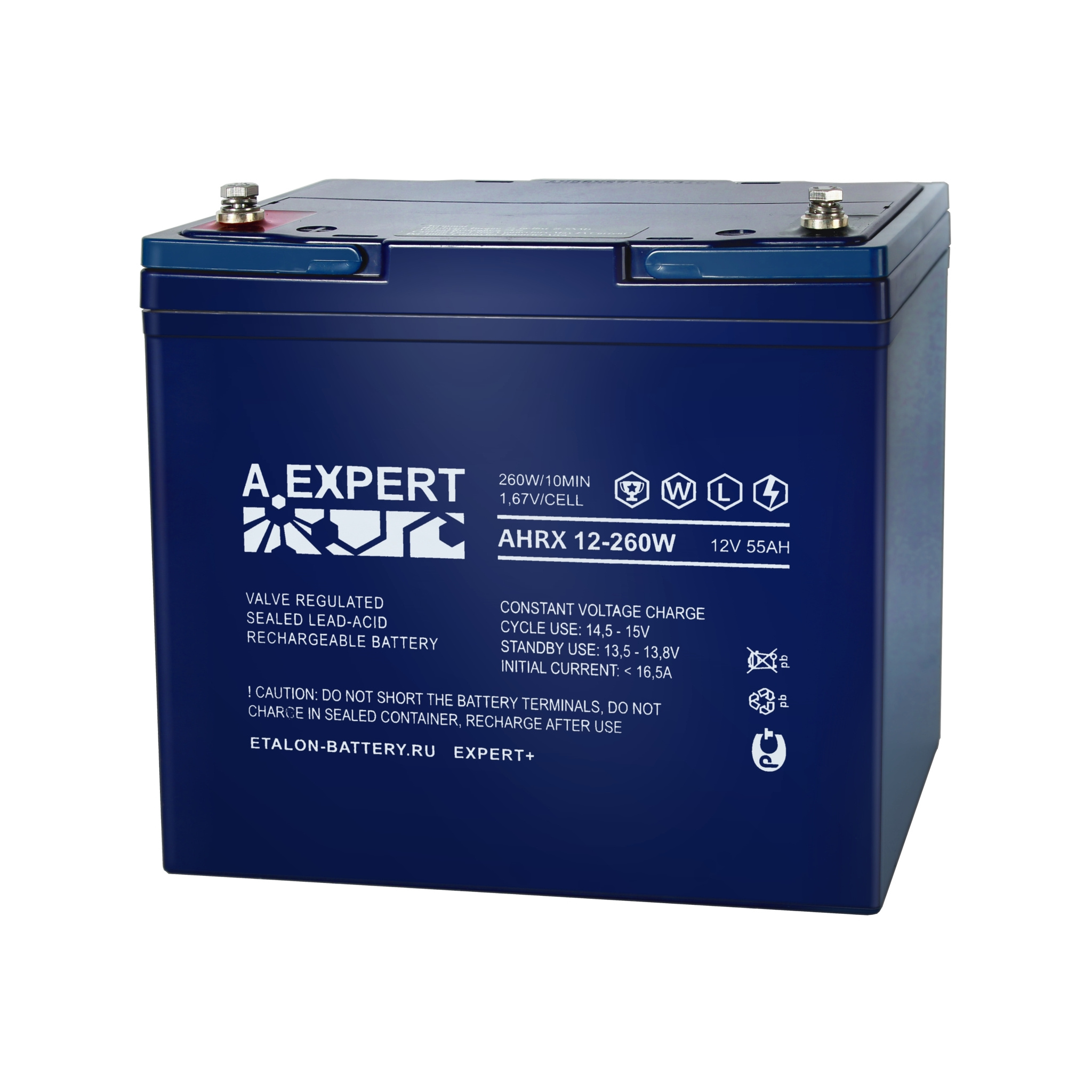 

Аккумулятор для ИБП Etalon battery AHRX12-260W 55 А/ч 12 В, AHRX12-260W