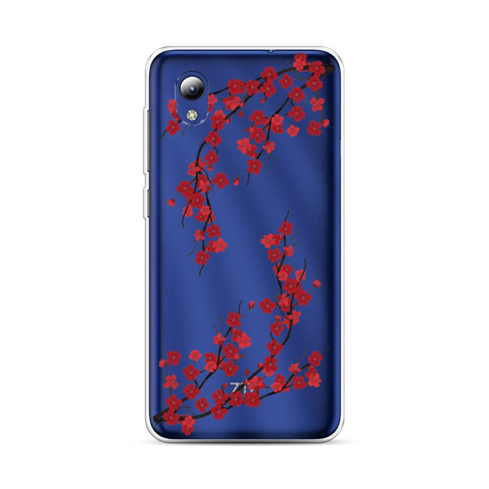 Чехол на ZTE Blade A3 2019Красная сакура