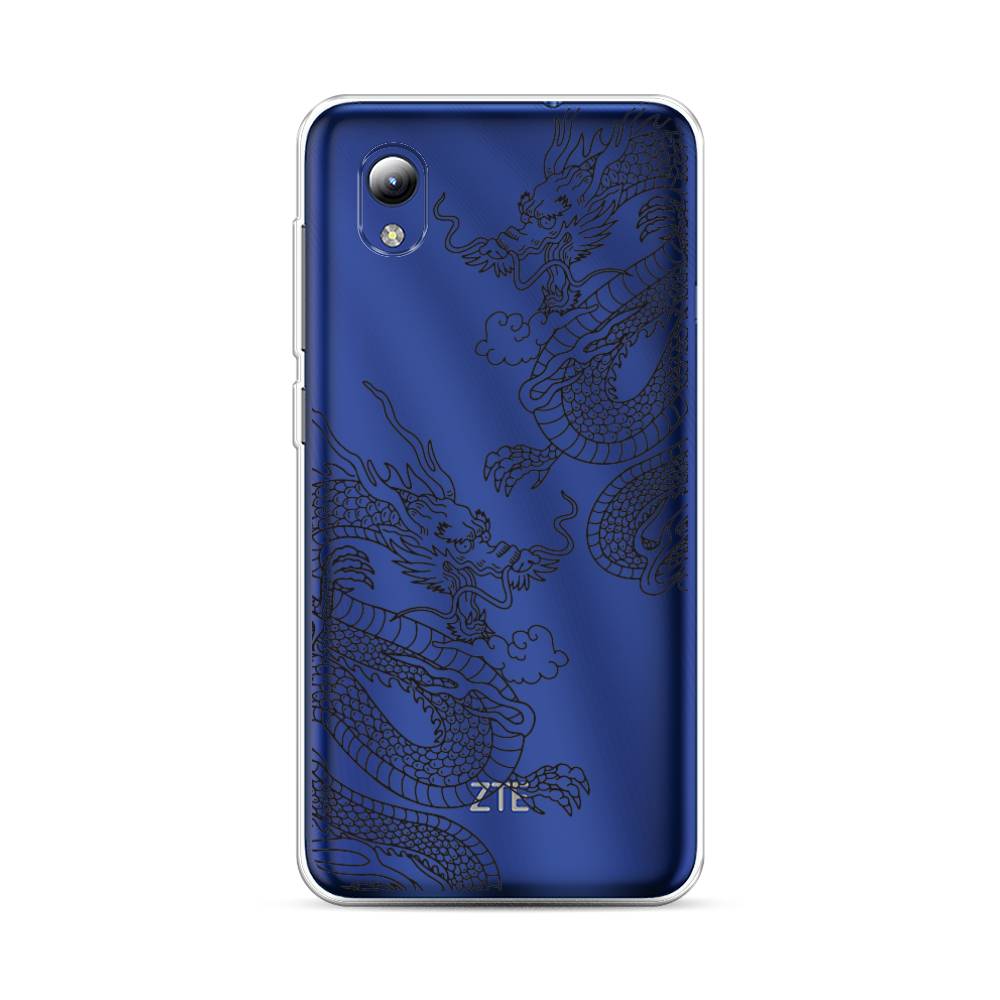 Чехол на ZTE Blade A3 2019 Два китайских дракона