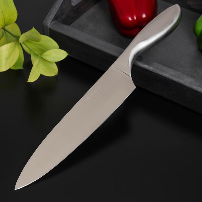 Нож куxонный Доляна Salomon, шеф, лезвие 20 см