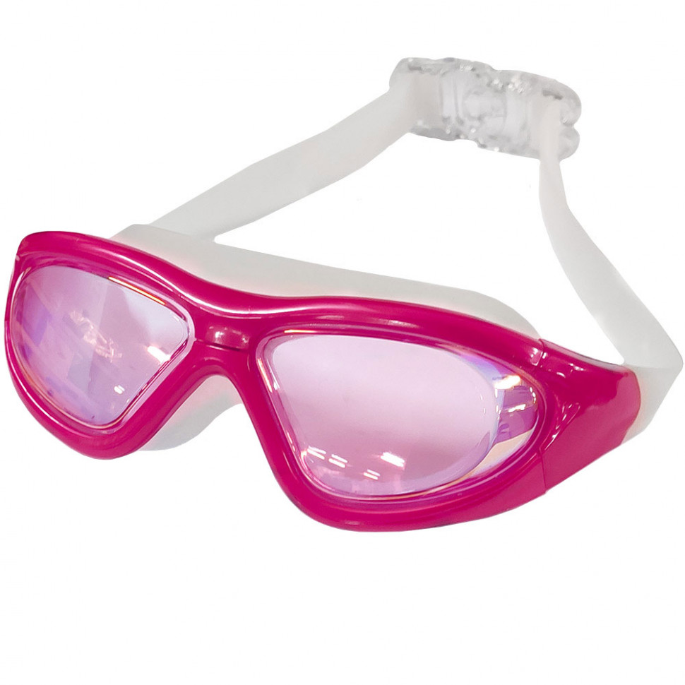 фото B31537-4 очки для плавания взрослые полу-маска (розовый) hawk
