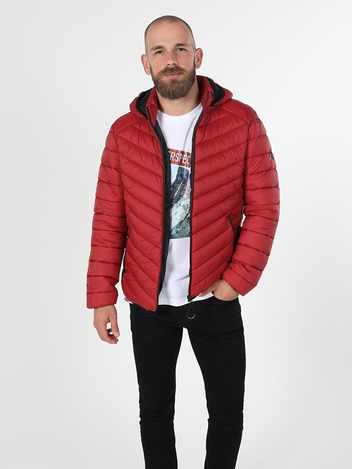 Куртка мужская Colins CL1021308_Q1.V1 красная XL