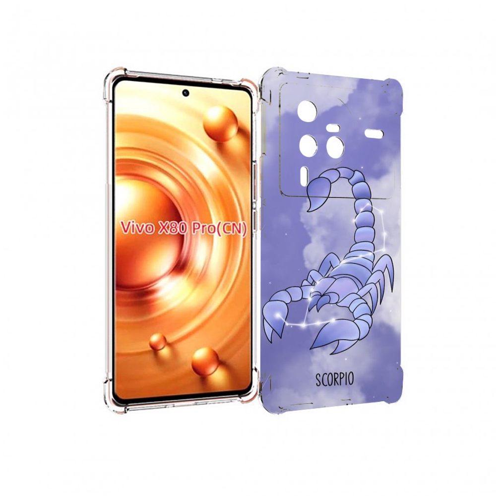 

Чехол MyPads знак зодиака скорпион 2 для Vivo X80 Pro, Прозрачный, Tocco